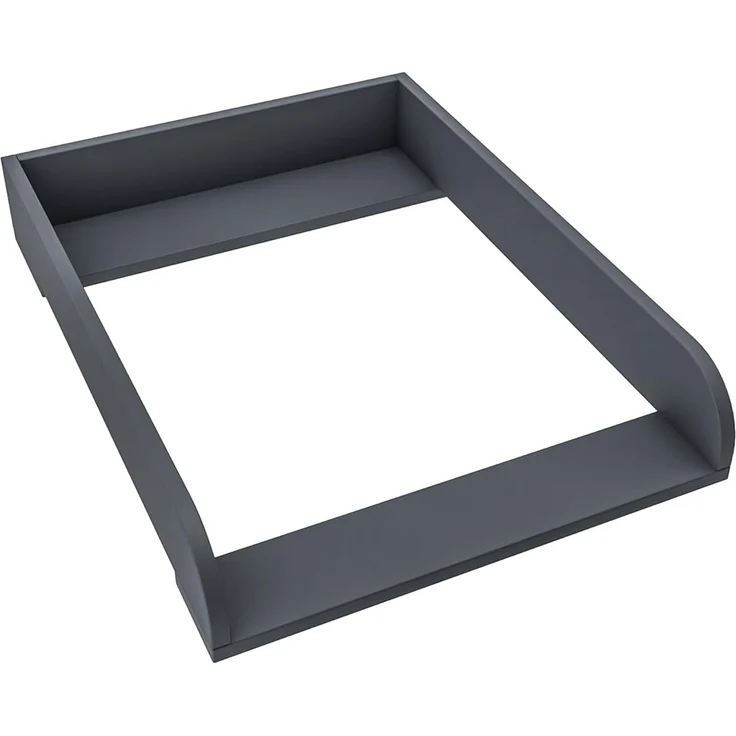 REGALIK Wickelaufsatz für Koppang IKEA 72x50 cm - Abnehmbar Wickeltischaufsatz für Kommode in Graphit - Abgeschlossen mit ABS Material 2mm mit Abgerundeten Frontplatten – Bild 1