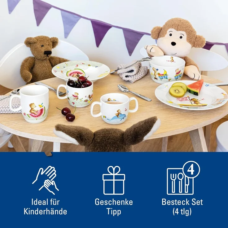 Villeroy & Boch HUNGRY AS A BEAR Kinderbesteck 4-teilig – Bild 4