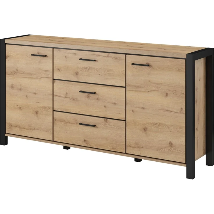 Esszimmer Buffetschrank Set ACCRA-83 in Taurus Eiche Nb. mit LED Beleuchtung, B/H/T: ca. 180/200/41 cm – Bild 6