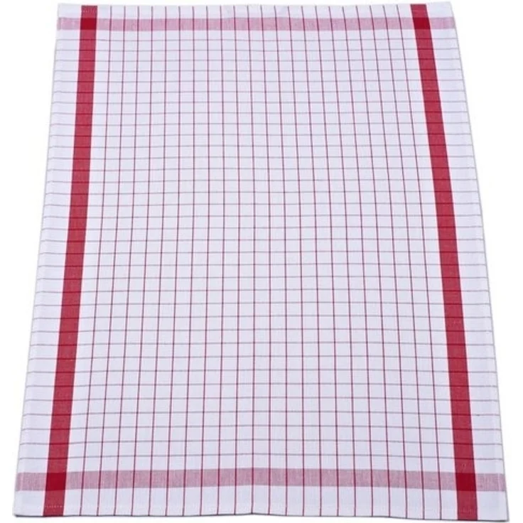 ROSS Geschirrtuch Exclusiv, (Set, 3-tlg), Karofond, 50% Baumwolle, 50% Leinen, 50x70 cm – Bild 2