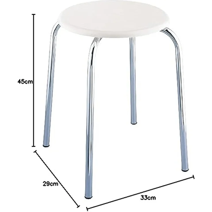Wenko Badhocker Exclusiv weiß-chrom – Bild 2