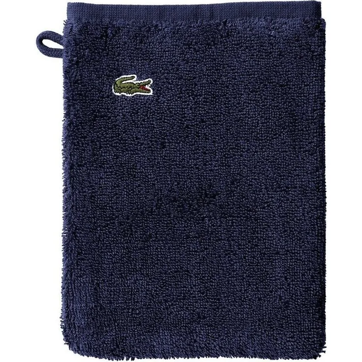 Lacoste Waschhandschuh L LE CROCO (4tlg), (4-St), mit Label-Applikationen