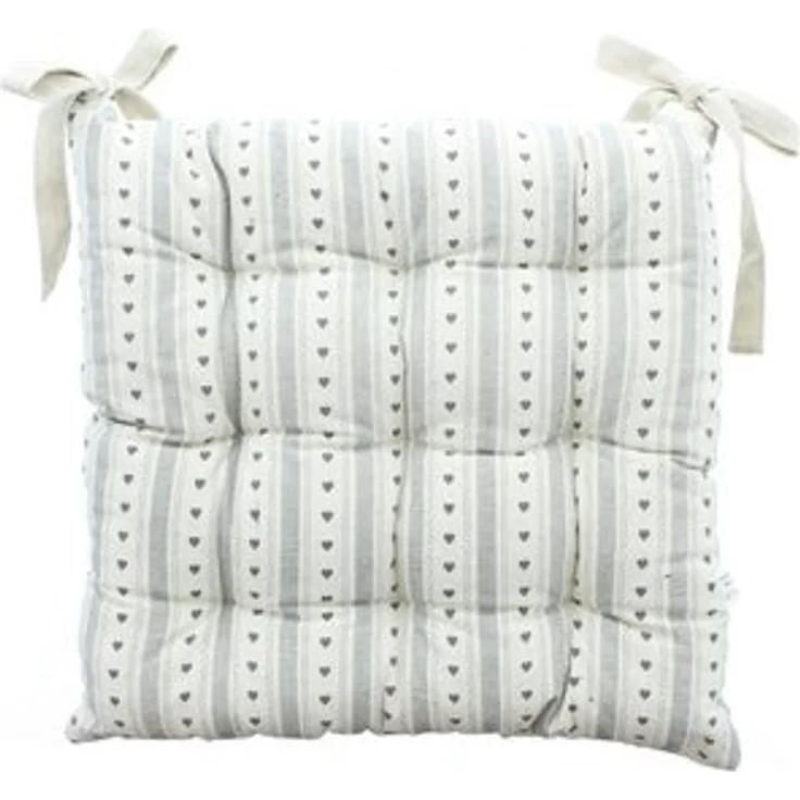 Landhaus Sitzkissen Herz Cottage 40x40cm Kissen Deko Stuhlkissen Stuhl Kissen – Bild 6