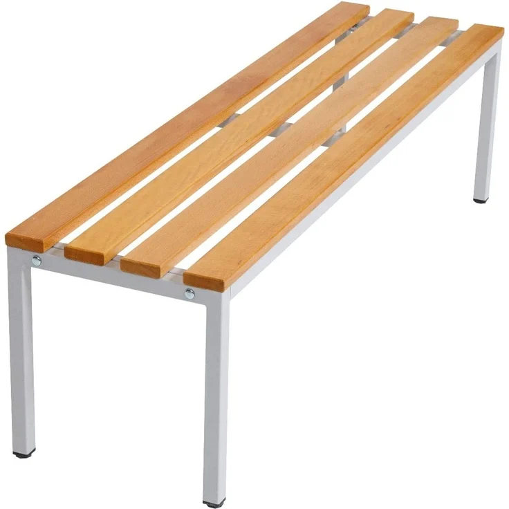 furni24 Sitzbank für Umkleideräume BxHxT: 150 x 42 x 40 cm, Umkleidesitzbank, Umkleidebank, Garderobenbank, Sportbank, Bank mit Echtholz für Fitnessstudio – Bild 7