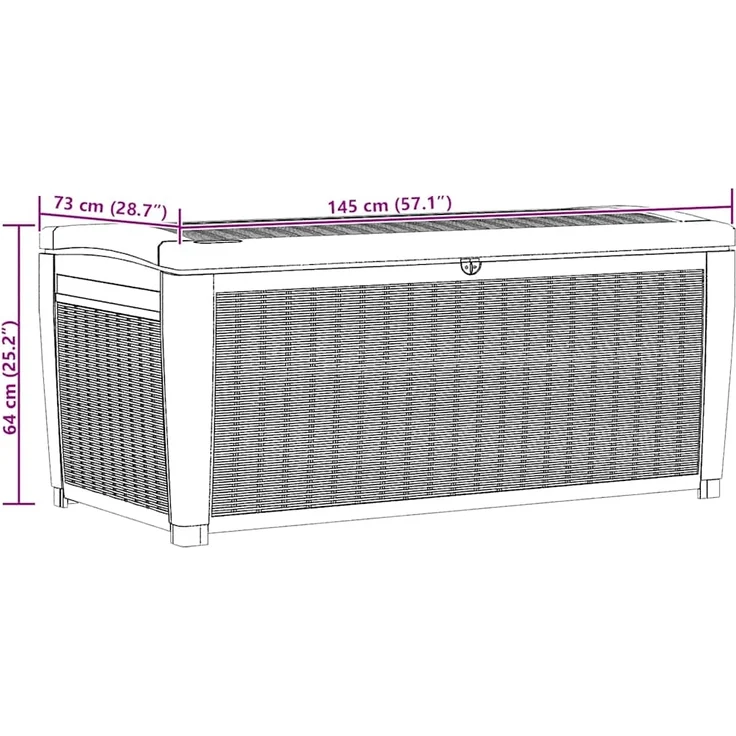 Keter Gartenbox Auflagenbox Sumatra 511 L 407752 – Bild 8