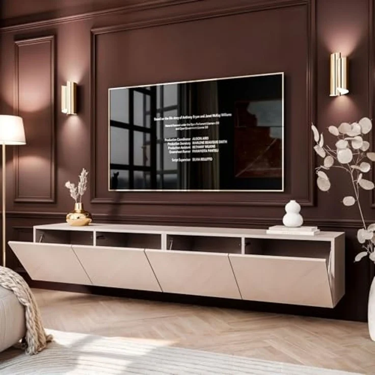 Lookway TV-Schrank COLGANTE KASCHMIR GLOSS 200 cm Hängeschrank mit Led Beluchtung (2x TV-Schrank) Breite: 200 cm – Bild 3