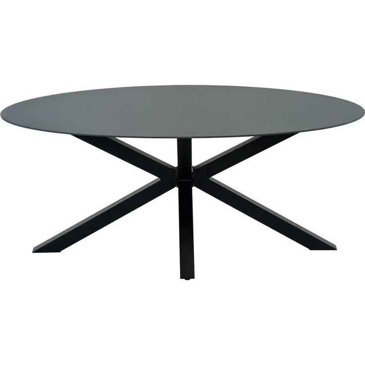 Lesli Living Gartentisch Tisch Crest oval 180x100 cm Aluminium schwarz – Bild 1