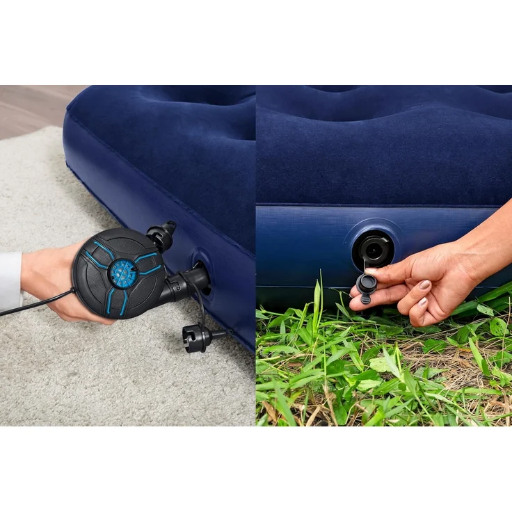 Doppelluftbett mit externer Elektropumpe 191 x 137 x 22 cm – Bild 10