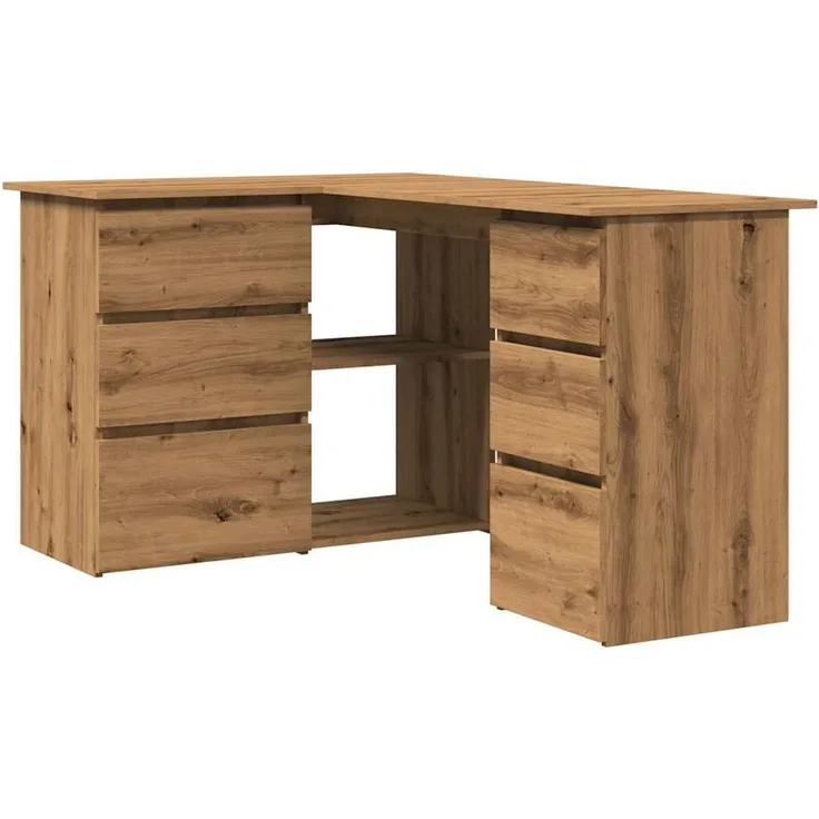 vidaXL Eckschreibtisch Artisan-Eiche 145x100x76 cm Holzwerkstoff 855963