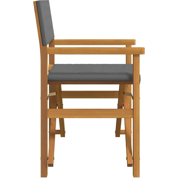 vidaXL Regiestühle 2 Stk. Klappbar Grau Massivholz Teak 4008513 – Bild 4