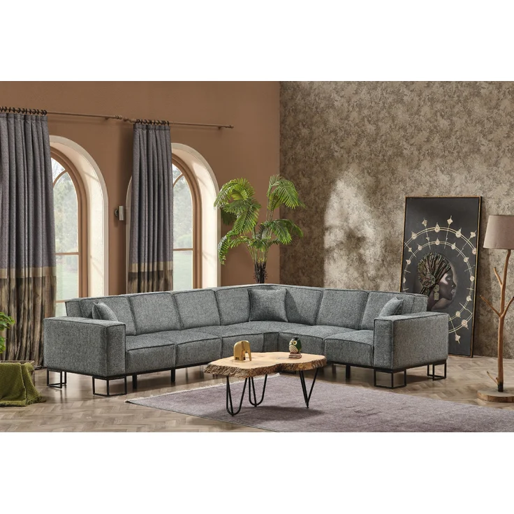 Ecksofa "Primel"-Anthrazit – Bild 1