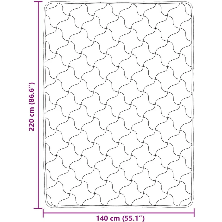 vidaXL Winterbettdecke 140 x 220 cm Winter Creme Atmungsaktiv 42026367 – Bild 10