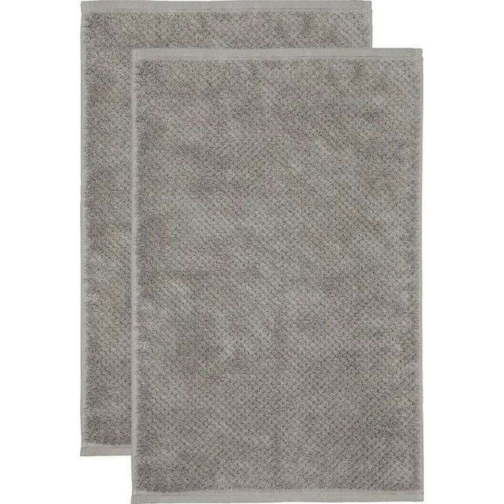 CAWÖ Gästetuch - Pure, Walkfrottier, Struktur-Design, Baumwolle, einfarbig Stein 30x50cm – Bild 3