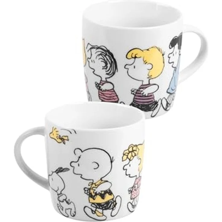 United Labels® Frühstücks-Geschirrset Peanuts Snoopy - Family - Set, 3-tlg, 1 Personen, Porzellan – Bild 5