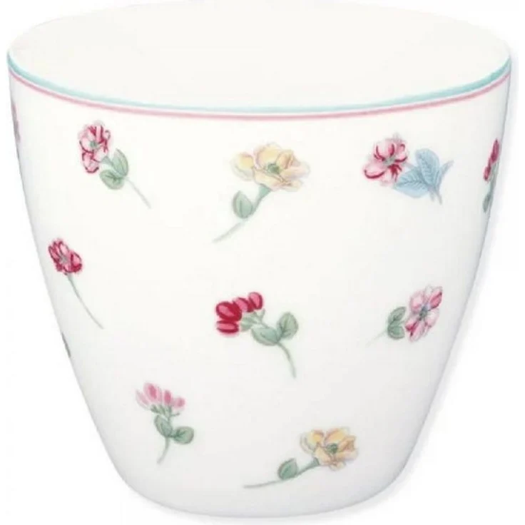 Greengate Tasse Latte Cup Lianca White – Bild 1