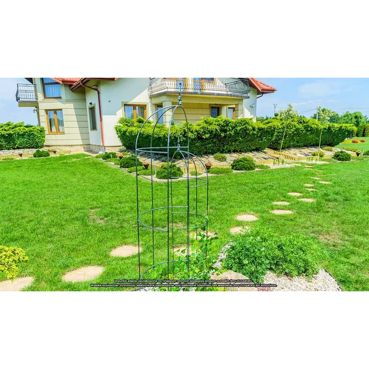 KADAX Gartenpergola aus Metall, 150 cm, Stütze für Rosen, Kletterer, Blumen, Obeliskenstange – Bild 9