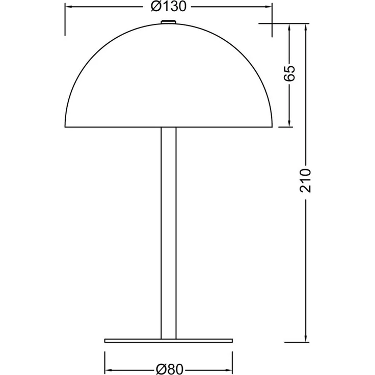 Akku Tischleuchte MUNOZ Weiß dimmbar & per USB aufladbar, Höhe 21cm – Bild 9