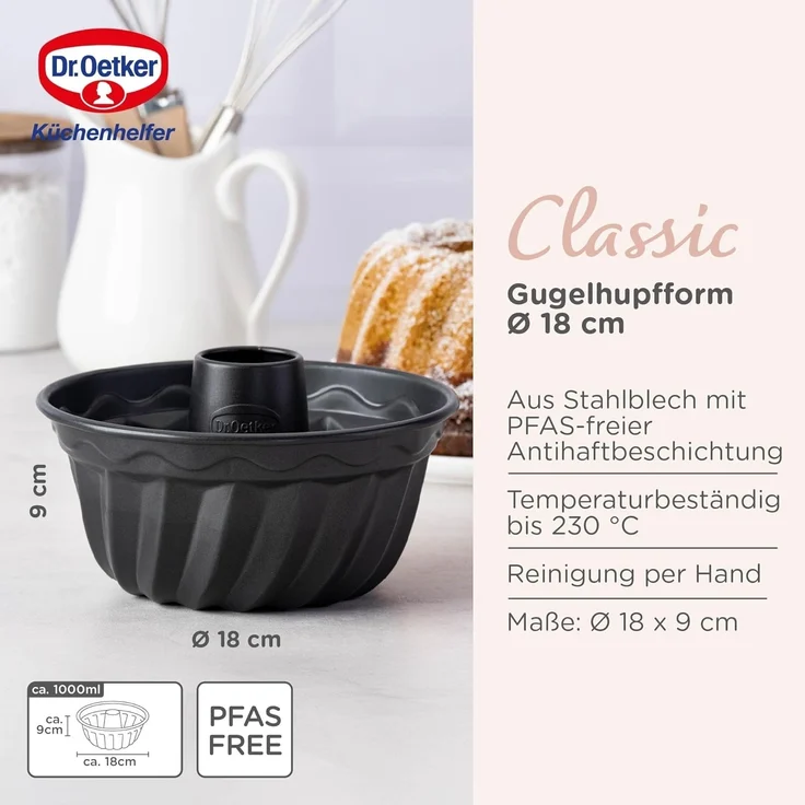 Dr. Oetker Gugelhupfform Kuchenform, Backform, Rührkuchenform – Bild 3