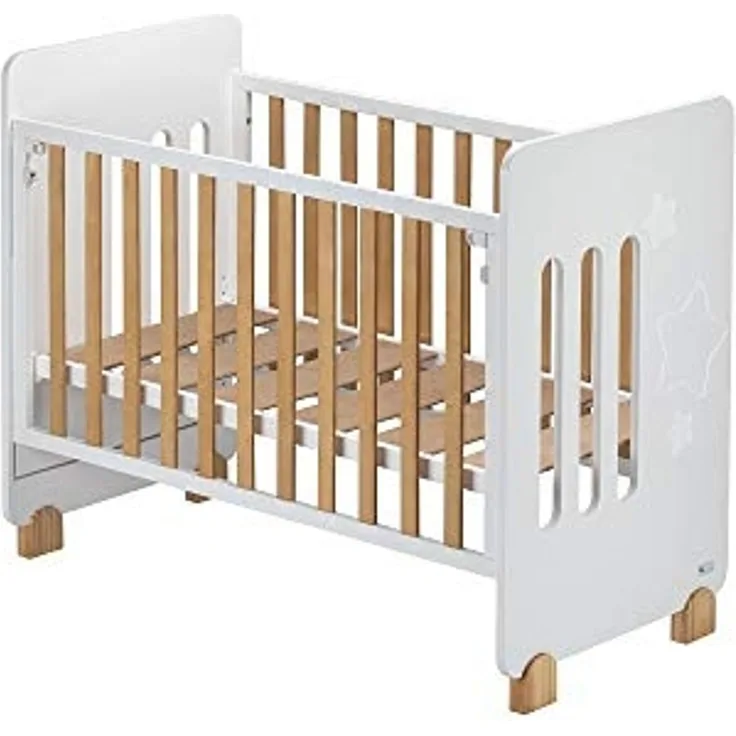 Interbaby CUNA15 Babybett Star Nature, weiß, 19.3 kg