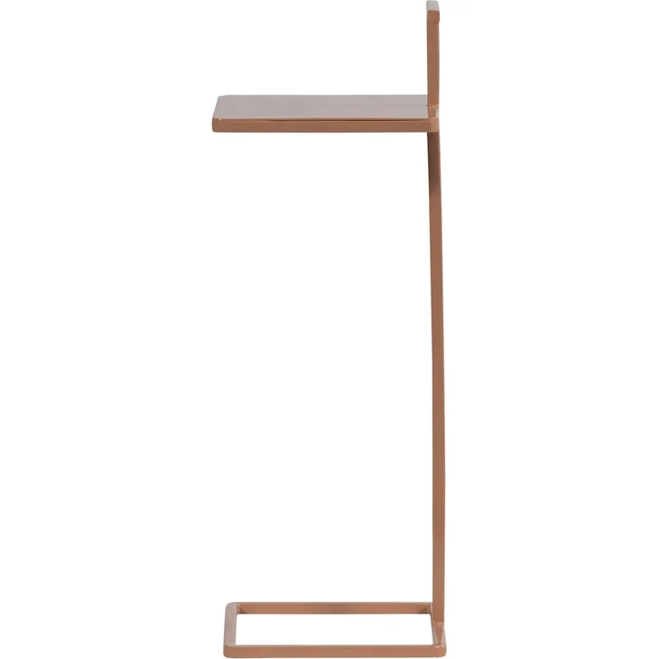 Beistelltisch Toste Metall, modern und hochglänzend, quadratische Form, Altrosa, 64 x 22 x 22 cm – Bild 3