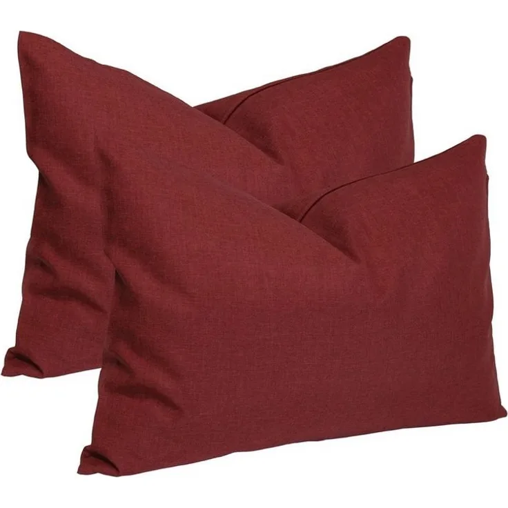 Haus und Deko Kissenbezug Kissenbezug 2er Set Struktur Leinenoptik Kissenhülle Deko Kissen Doppe, (2 Stück)