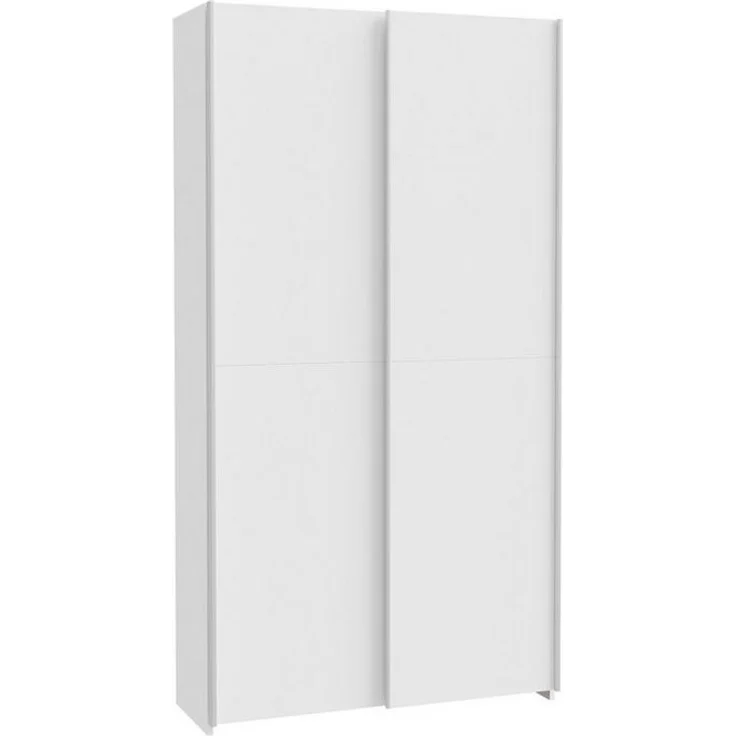 Schwebetürenschrank >HOME NOOK< 6 Böden, in Weiss - 100,1x190,5x39,1cm (BxHxT) – Bild 4