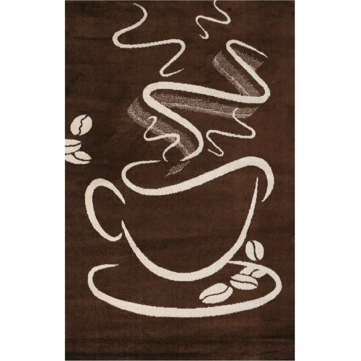 Vimoda Küchenläufer Kaffee Tasse Muster in Braun, Rechteckig, Höhe: 5 mm, Cappuccino,Kaffee, Tasse, Küche, Esszimmer, Flur – Bild 5