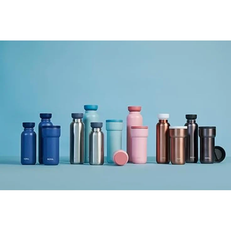 Mepal - Isolierbecher Ellipse - 6 Stunden heiß & 10 Stunden kalt - Thermobecher für Unterwegs - Geeignet als Tee & Kaffeetasse zum Mitnehmen - Passt in alle Becherhalter - 475 ml - Nordic Green – Bild 10