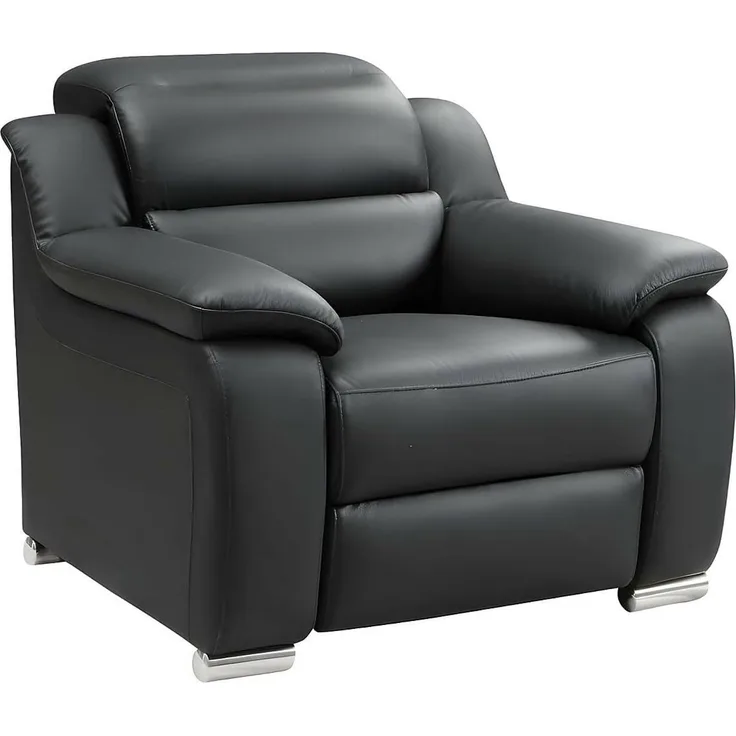 Relaxsessel Fernsehsessel elektrisch ARENA III - Leder - Schwarz