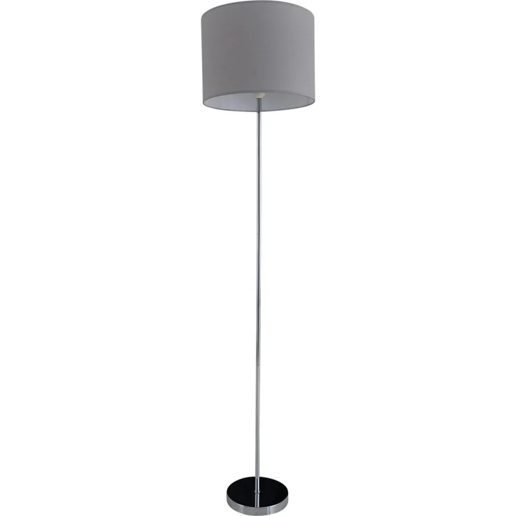 Stehlampe Wohnzimmer Textil Schirm Stehleuchte Schlafzimmer Stoff Grau 2051216 – Bild 5