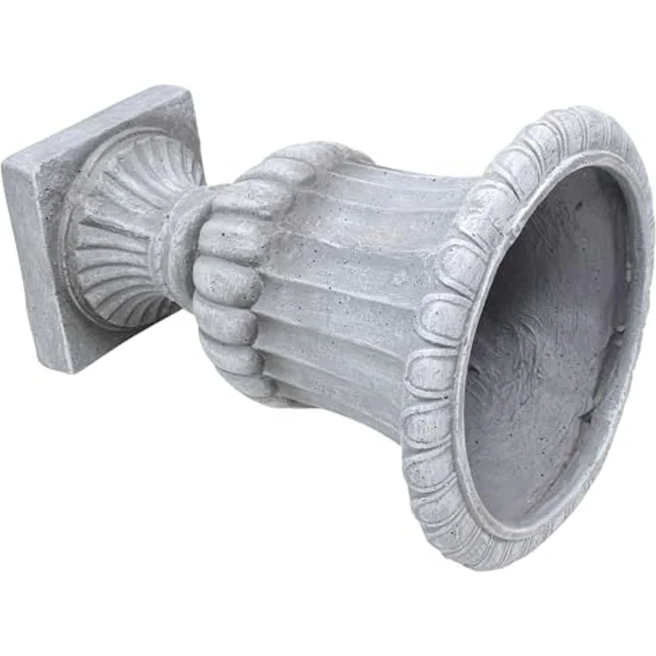 Dekoleidenschaft Pflanzkübel Amphore "Antiqua" Garten Pflanzgefäß, Outdoor Blumentopf, Pflanztopf, für Draußen in antiker Stein Optik, 51 cm hoch – Bild 4