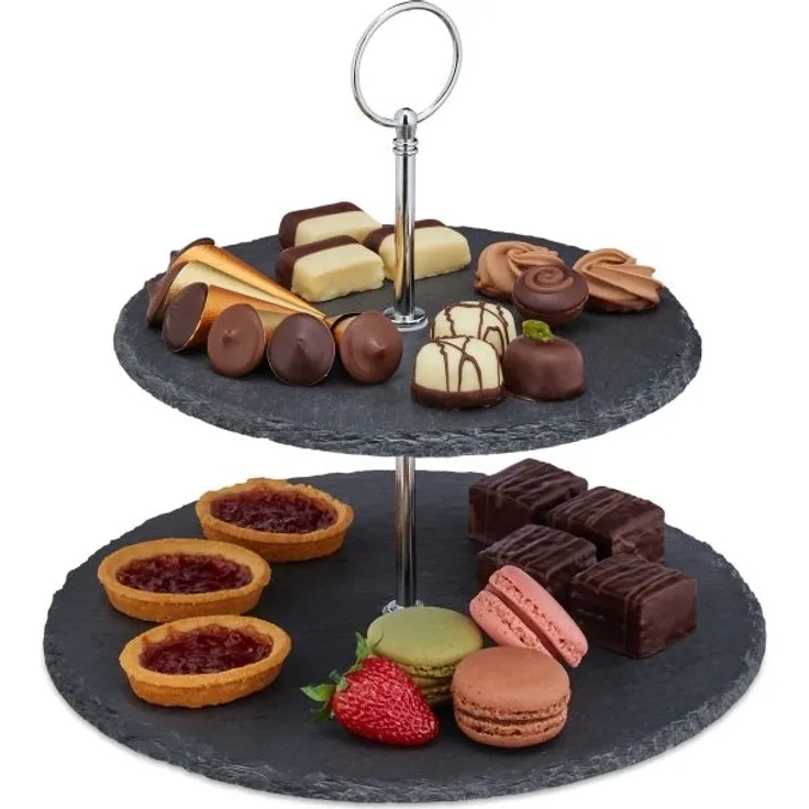 Etagere Schiefer 2 Etagen