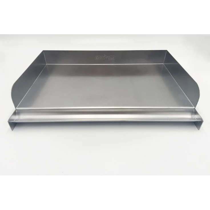Grillfürst Grillplatte Grillfürst Edelstahl Plancha / Grillplatte / Teppanyaki Pfanne Größe M - 41 x 24,5 cm – Bild 3