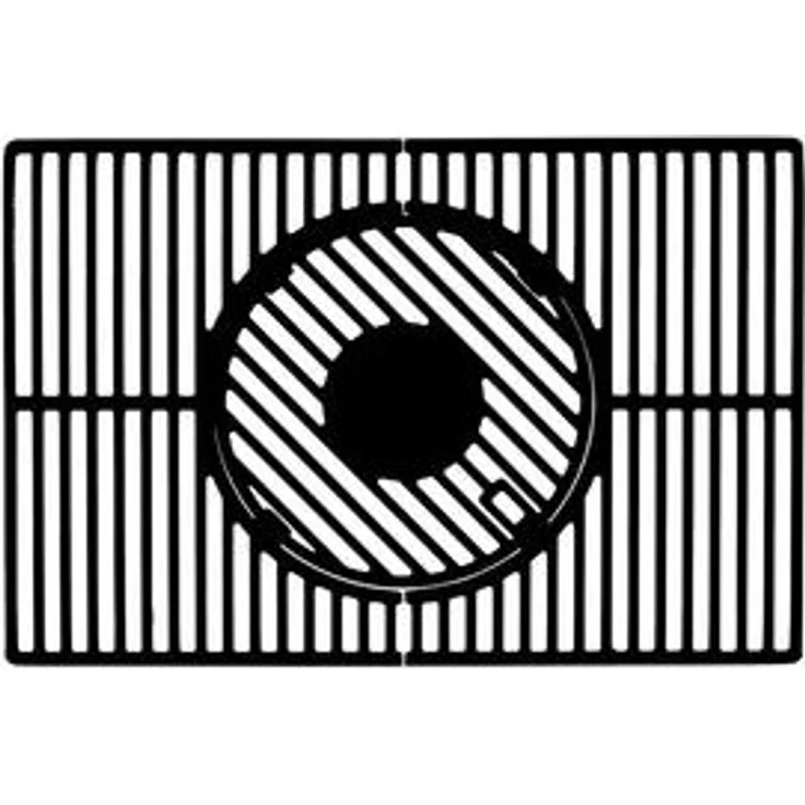 LANDMANN 15910 Modulus Grillrostsystem | Geeignet für Triton 3.1/ 4.1 | Mit modularem Basiseinsatz Ø30,5 cm für Grillplatte, WOK | Schwarz & eckig – Bild 6