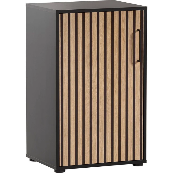 Schildmeyer Aktenschrank Hank, MADE IN GERMANY, Breite 50 cm Tür mit Akustikprint, Metallbeschläge, Softclose-Funktion – Bild 5