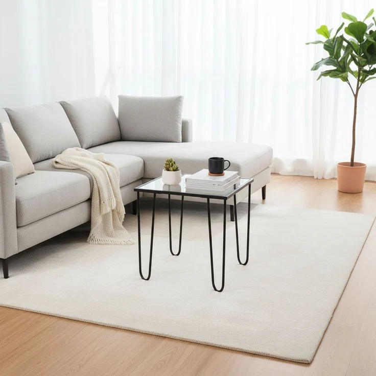Skye Decor 'Shb-032' Couchtisch, Schwarz / Transparent, 53 x 55 x 53 cm – Bild 2