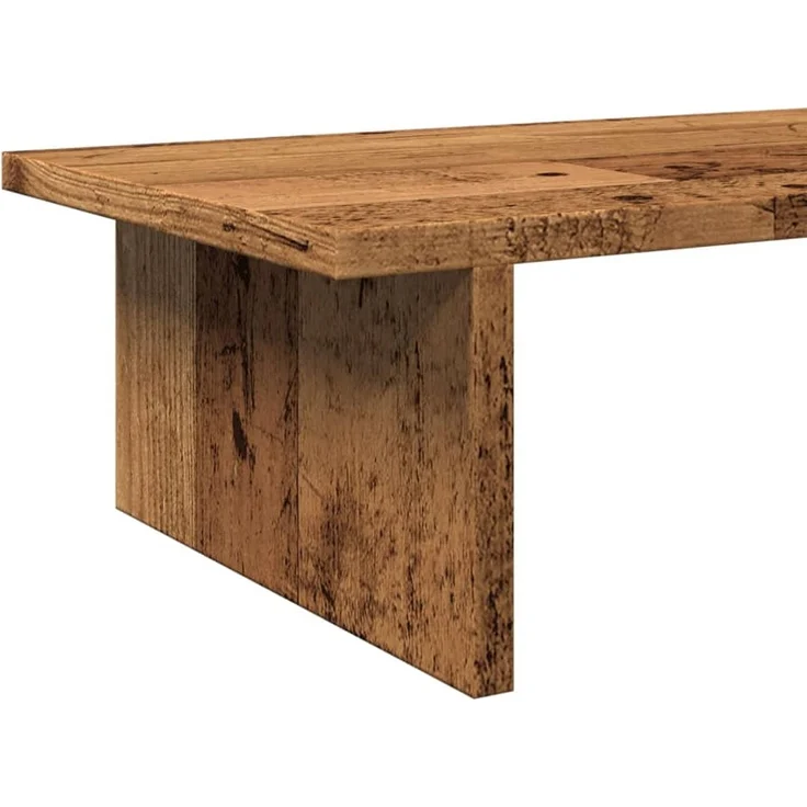 vidaXL Monitorständer Altholz-Optik 100x27x15 cm Holzwerkstoff 854713 – Bild 7