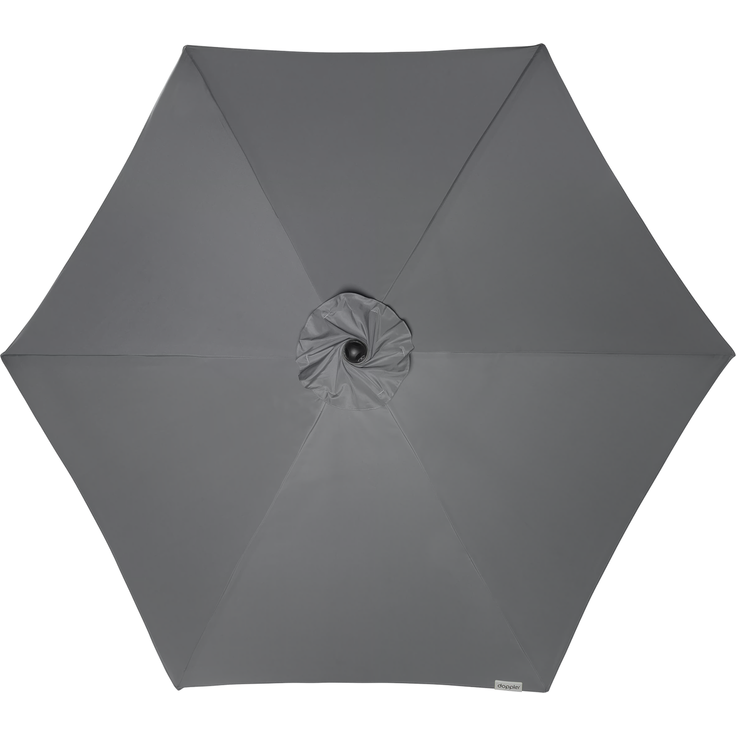 Doppler Sonnenschirm / Kurbelschirm "Active Auto Tilt 320", 320 cm Anthrazit – Bild 3
