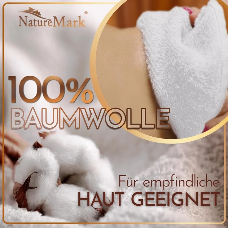 NatureMark 2er Pack SAUNATÜCHER Premium Qualität 80x200 cm SAUNATUCH Sauna-Handtuch 100% Baumwolle Farbe: Weiß – Bild 5