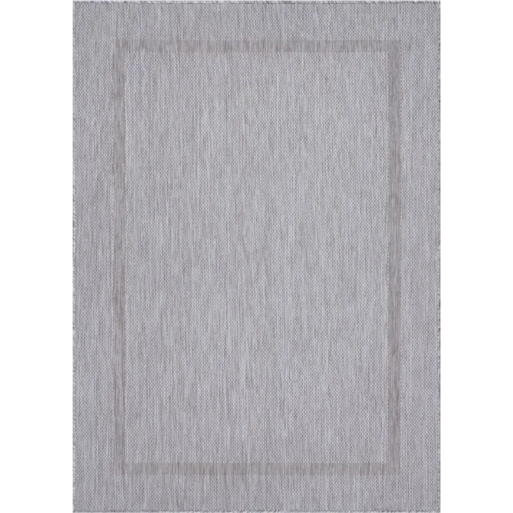 Outdoor Teppich Renata rechteckig - 120x170 cm - Silberfarbe