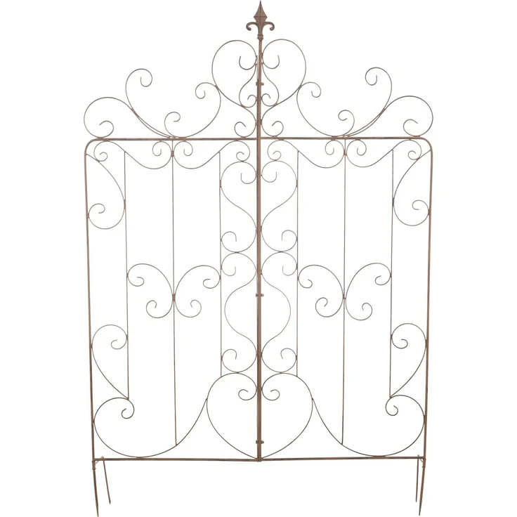 Rankgitter JORIS - 99x2x133cm, Metall, Antik-Braun | Rankhilfe Kletterpflanzen Gartendekoration – Bild 6