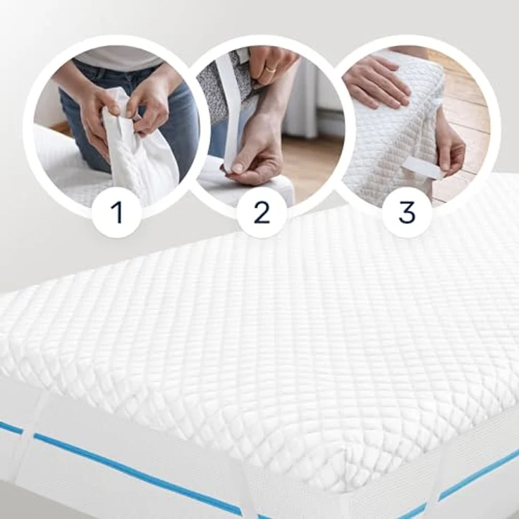 Dailydream, Topper mit Memory Foam von, Viscoschaum, (mit unterschiedlichen Bezugs-Editionen, "Aloe Vera", "Lavendel", "Clean Ocean" oder "Standard), sorgt für Druckentlastung und einen erholsamen Schlaf – Bild 6