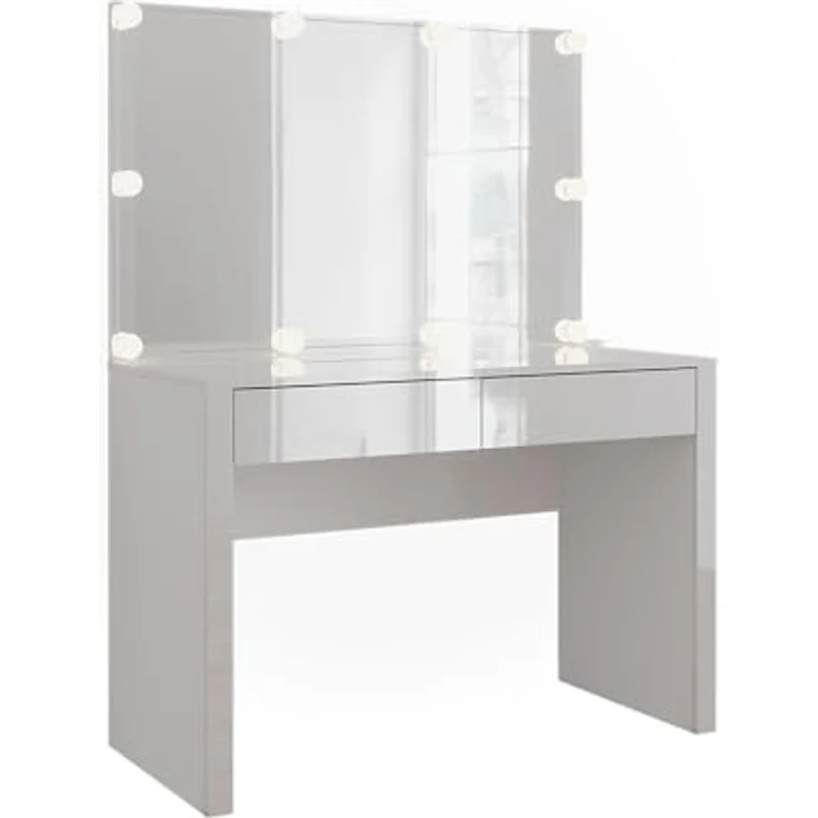 Vichy Schminktisch Annabelle, elegantes Design mit integriertem Spiegel und Beleuchtung, 50 x 70 x 111 cm – Bild 3