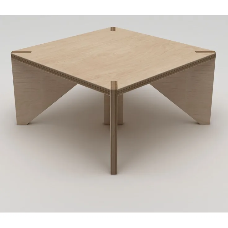 Skye Decor 'Pura' Couchtisch, Naturholz, 75 x 40 x 75 cm