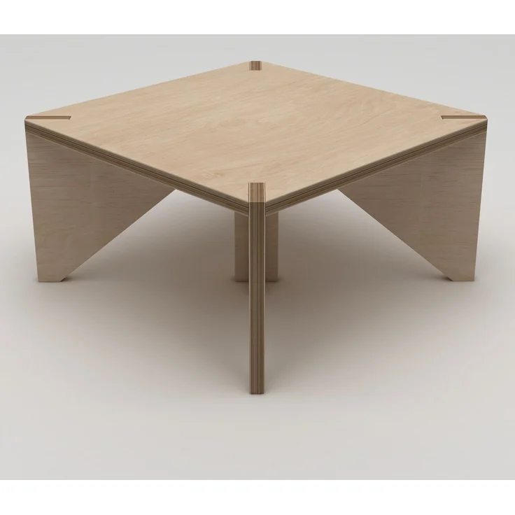 Skye Decor 'Pura' Couchtisch, Naturholz, 75 x 40 x 75 cm – Bild 1