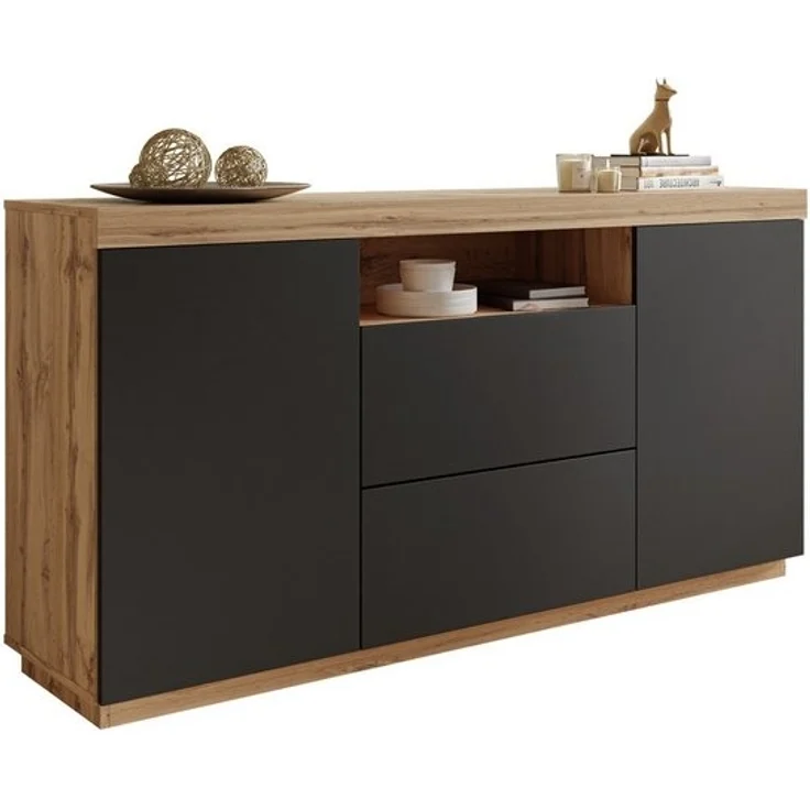 Lookway Kommode YOSHI auf Sockel und Schublade im Industrial Design, Breite: 164 cm – Bild 4