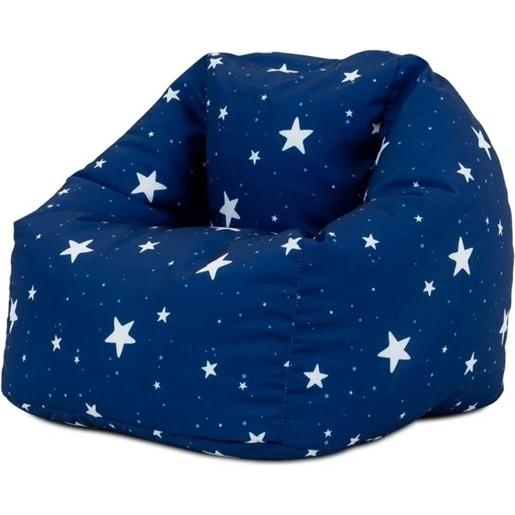 Icon Sitzsack Sessel für Kinder „Sternenklar“, Dunkelblau, Kindersitzsack Wasserabweisend, Sitzsäcke für den Innen- und Außenbereich mit Füllung – Bild 4