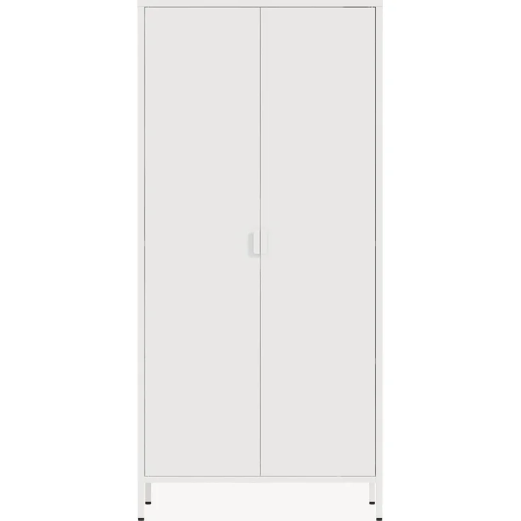 Kleiderschrank Esteli 170x80x45 cm Stahl Weiß [en. casa] – Bild 6