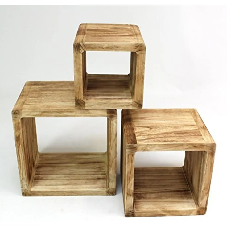 Regal-Cubes "Geflammt", 3er Set Ablageregal Allzweckregal Bücherregal Badregal – Bild 3