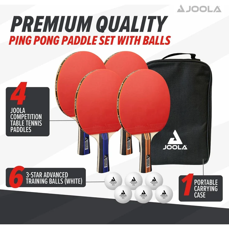 JOOLA Tischtennis Family Advanced Set, Tischtennisschläger TT – Bild 2